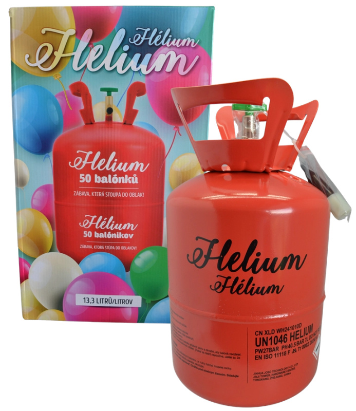 Helium na 50 balónků
