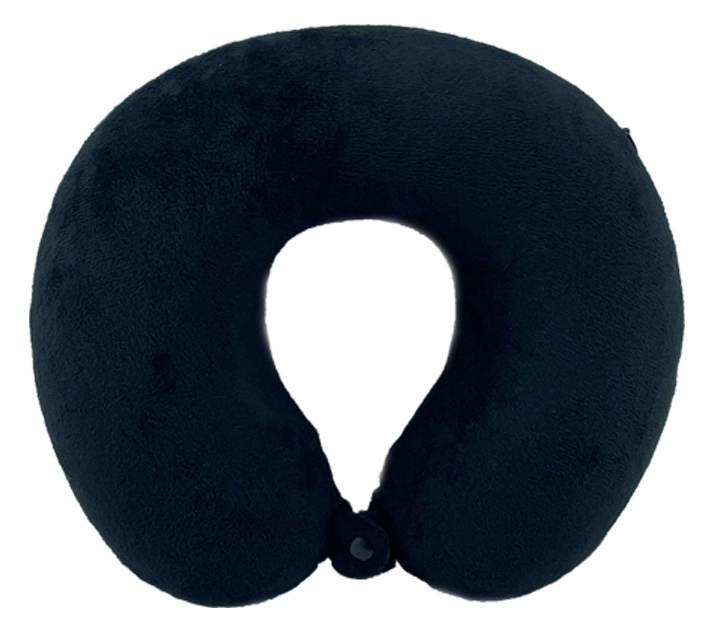 Záhlavník z mikrovlákna s paměťovou pěnou - černý