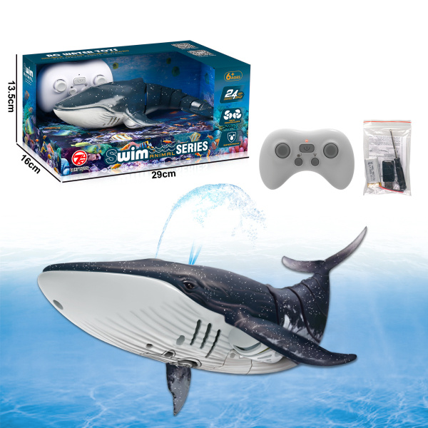 R/C Velryba Plejtvák s vodní fontánou