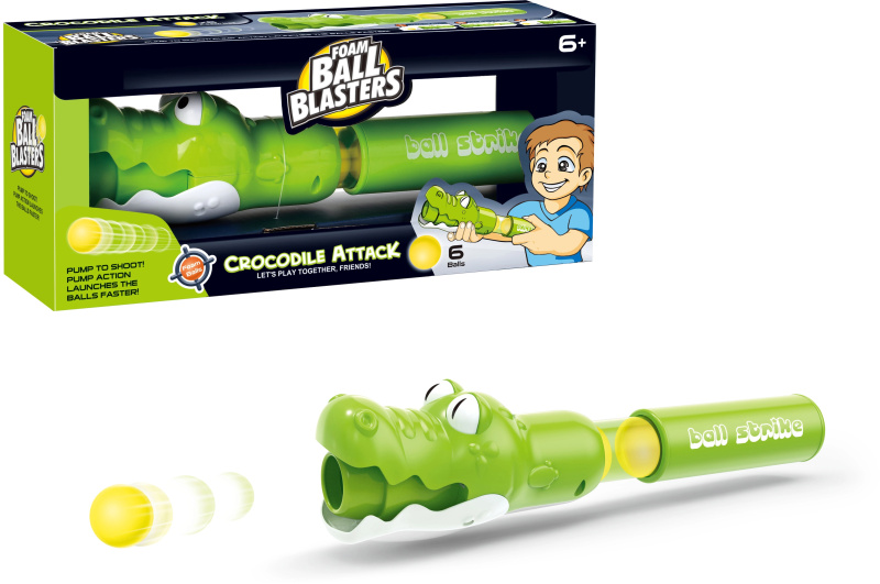 Airsoftová zbraň Krokodýl se 6 míčky