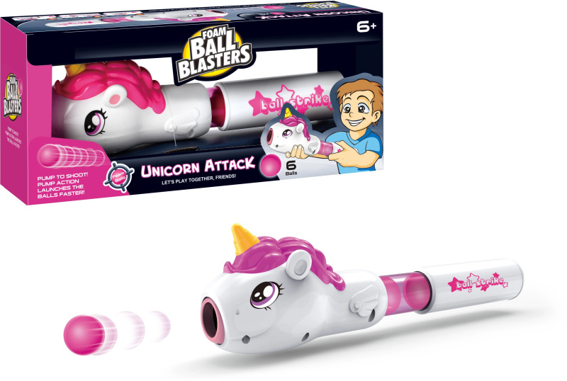 Airsoftová zbraň Jednorožec se 6 míčky