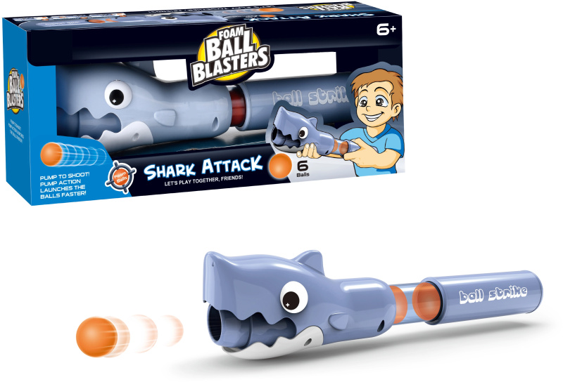 Airsoftová zbraň Žralok se 6 míčky