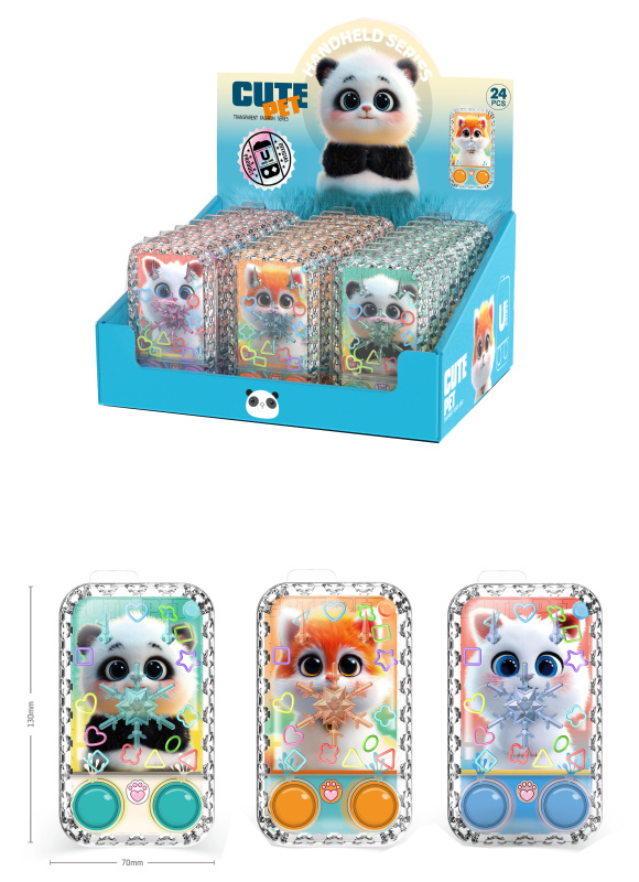 Vodní hra Roztomilý mazlíček – kapesní hračka s kuličkami, více motivů