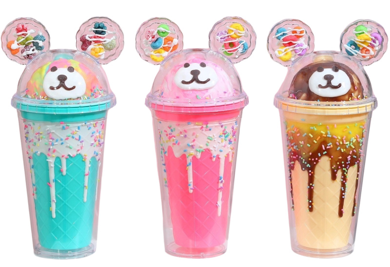 Kelímek s víčkem a brčkem Medvídek 480ml - více variant