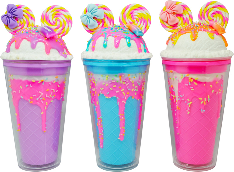 Kelímek s víčkem a brčkem Myška 480ml - více variant