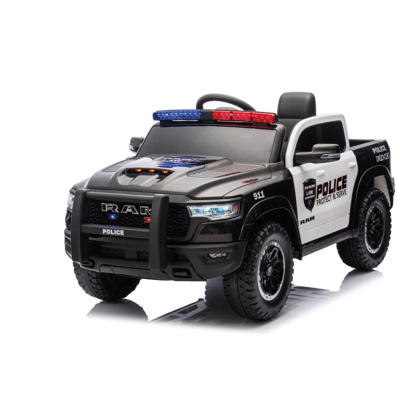 Dětské elektrické policejní auto RAM 1500 RHO Super Truck + dálkový ovladač