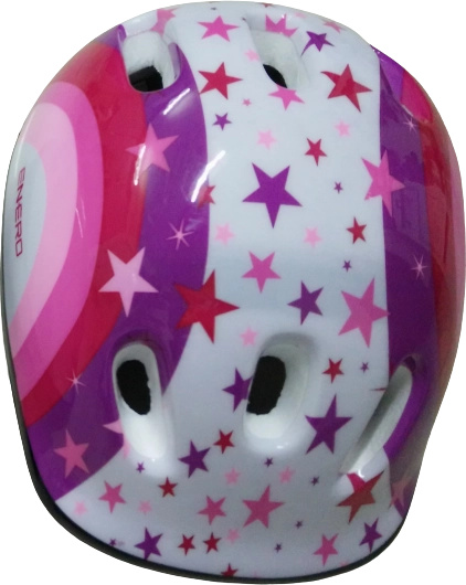 Bezpečnostní helma pro děti - Bílo-růžová (vel. M)