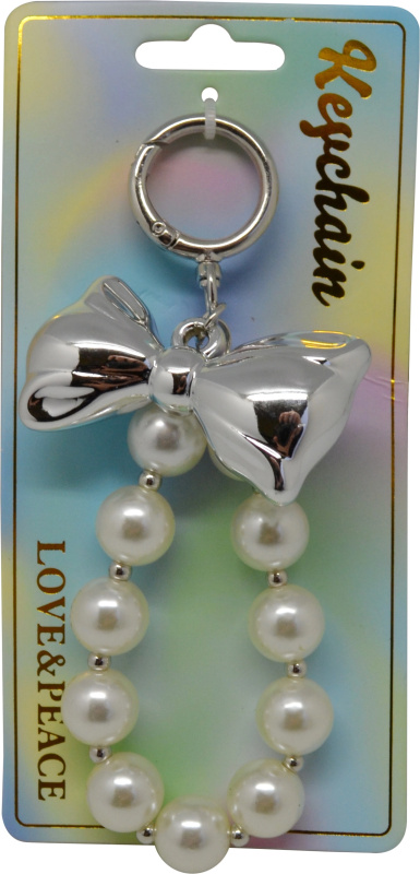 Keychain Přívěsek na klíče - Perly s mašlí