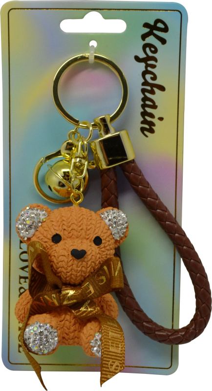 Keychain Přívěsek na klíče - Hnědý medvídek