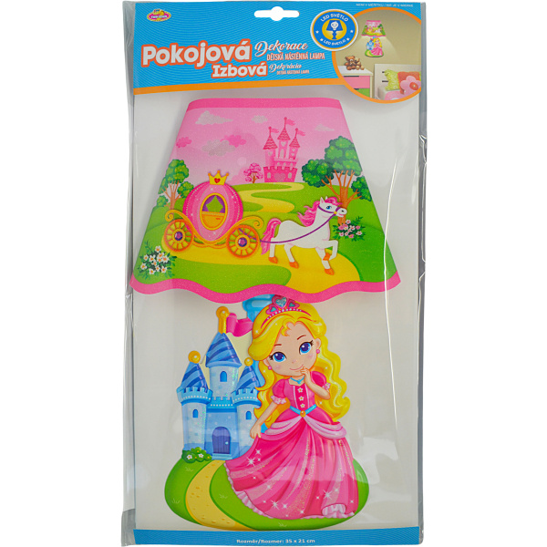 Dětská nástěnná 3D lampa Princezna