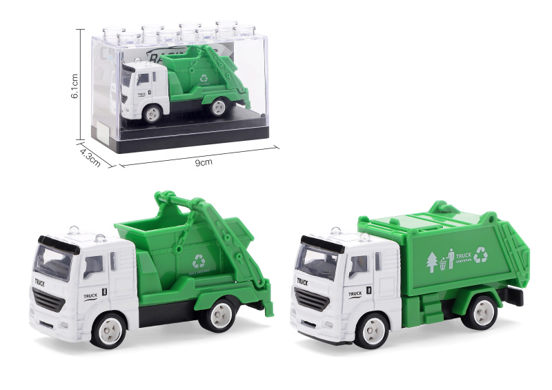 Kovový model popelářského vozu 1:64