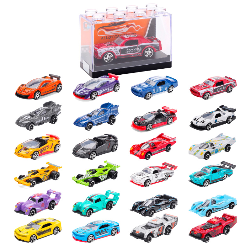 Kovový model závodního auta 1:64 – více druhů