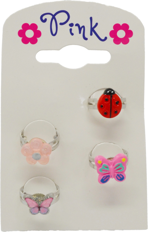 Sada dětských prstýnků Louka – 4 ks