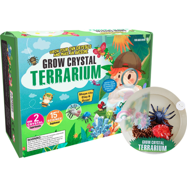 Rostoucí krystaly v teráriu