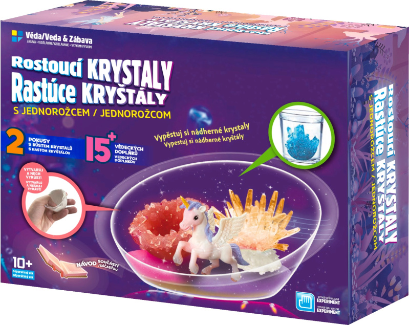 Rostoucí krystaly s Jednorožci