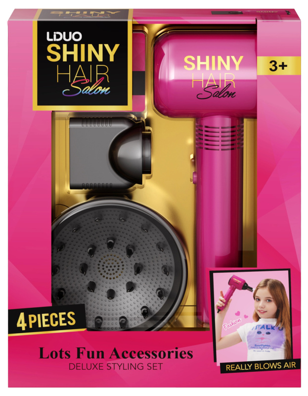 Kadeřnický sada Fén, 4 díly se zvukem