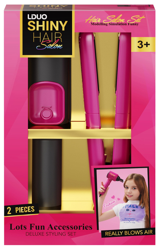 Kadeřnický sada Žehlička, 2 díly se zvukem