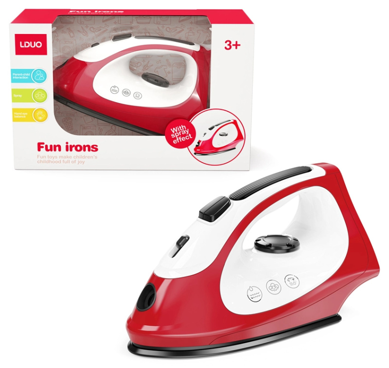 Dětská žehlička se zvukem a rozprašovačem