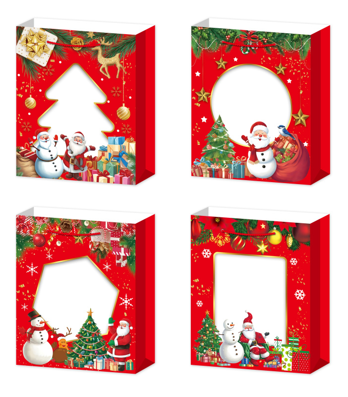 Dárková taška M vánoční