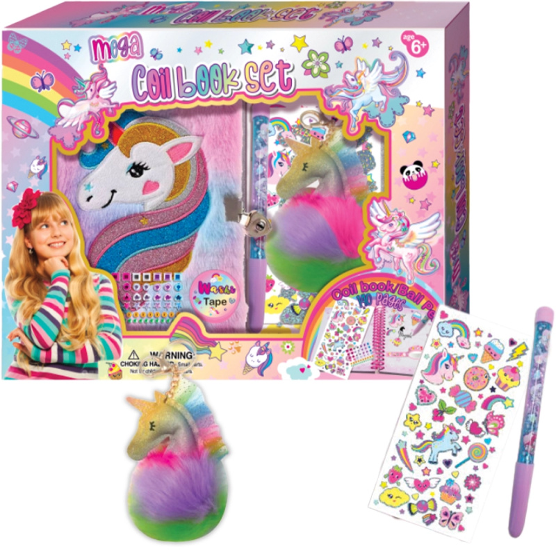 Velká sada s plyšovým deníkem Jednorožec