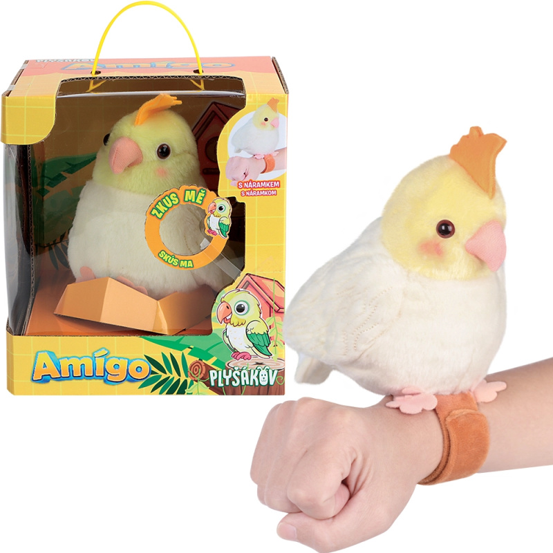 PLYŠÁKOV - Interaktivní papoušek Amígo