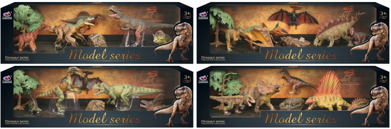 Dinosauří svět - Set dinosauřích figurek Q4 4 druhy