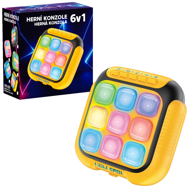 STUDO GAMES - Herní konzole 6v1 - elektronická