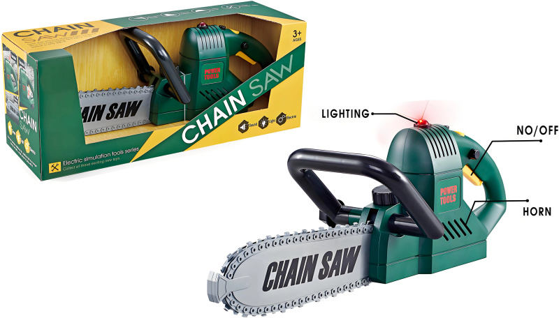 Dětská Aku řetězová pila se světelm a zvukem