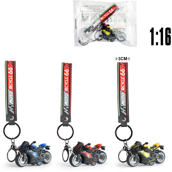 Přívěsek na klíče s kovovým modelem motorky Ducati 1:16 - 3 druhy