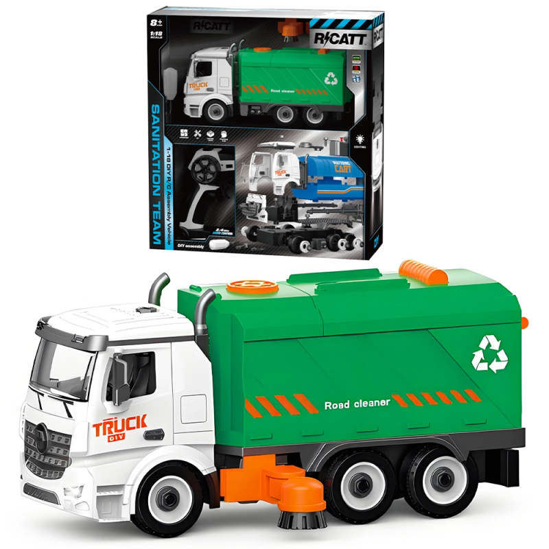 R/C Stavebnice Popelářský vůz 1:18 - 54 dílů