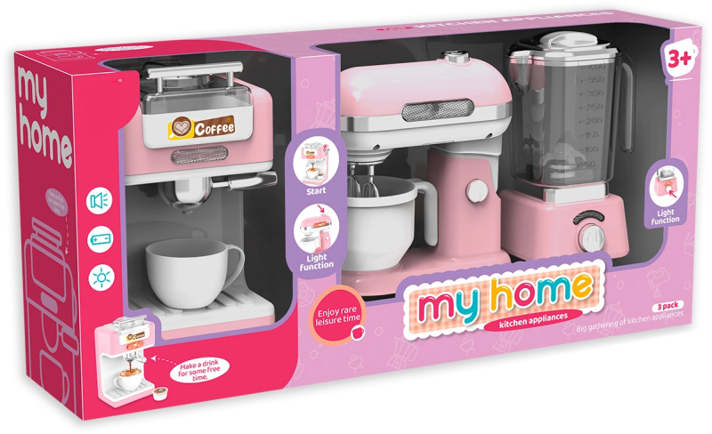 Set kuchyňských spotřebičů - kávovar, š lehač, odšťavňovač