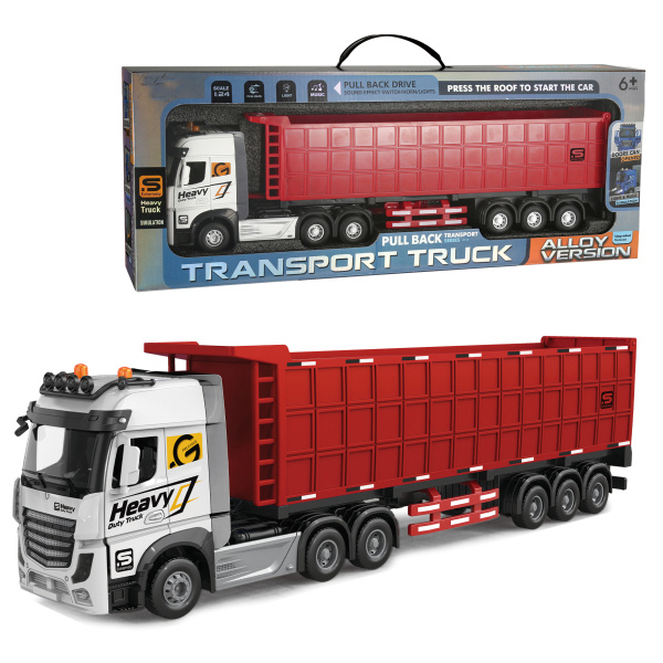 1:24 Kovový Kamion  s návěsem pro sypké materiály