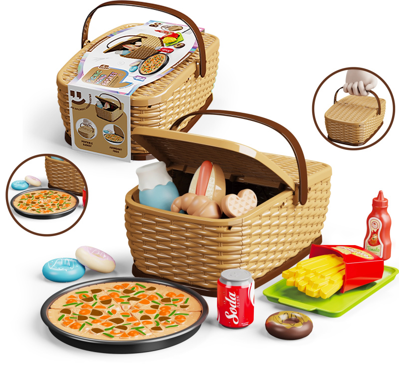 Dětský piknikový košík - Pizza set