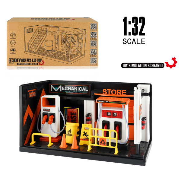 Model čerpací a nabíjecí stanice 1:32 - kovové provedení