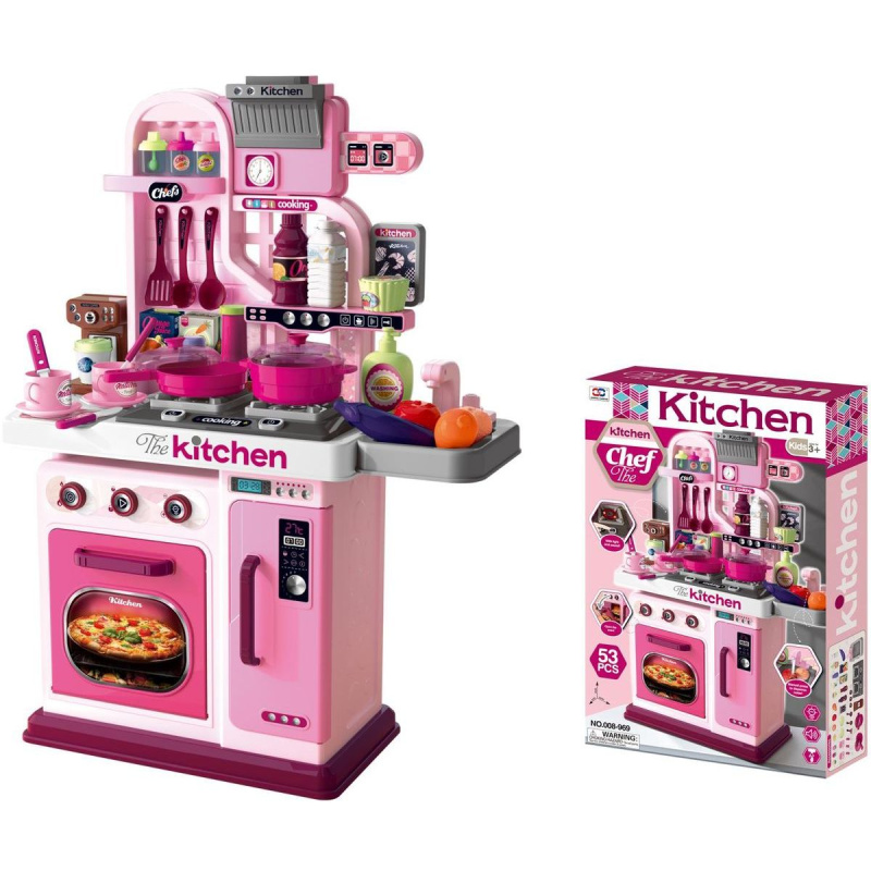 Kuchyňka růžová s příslušenstvím