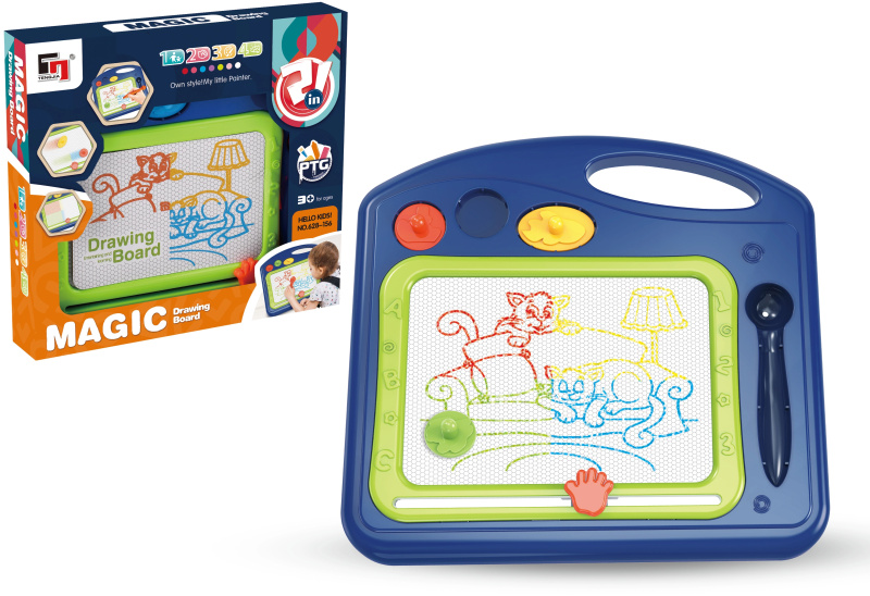 Magnetická kreslící tabule MAGIC barevná modrá