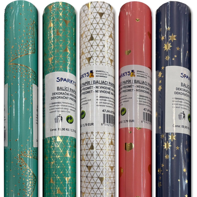 Balicí papír 200 × 70 cm – více motivů