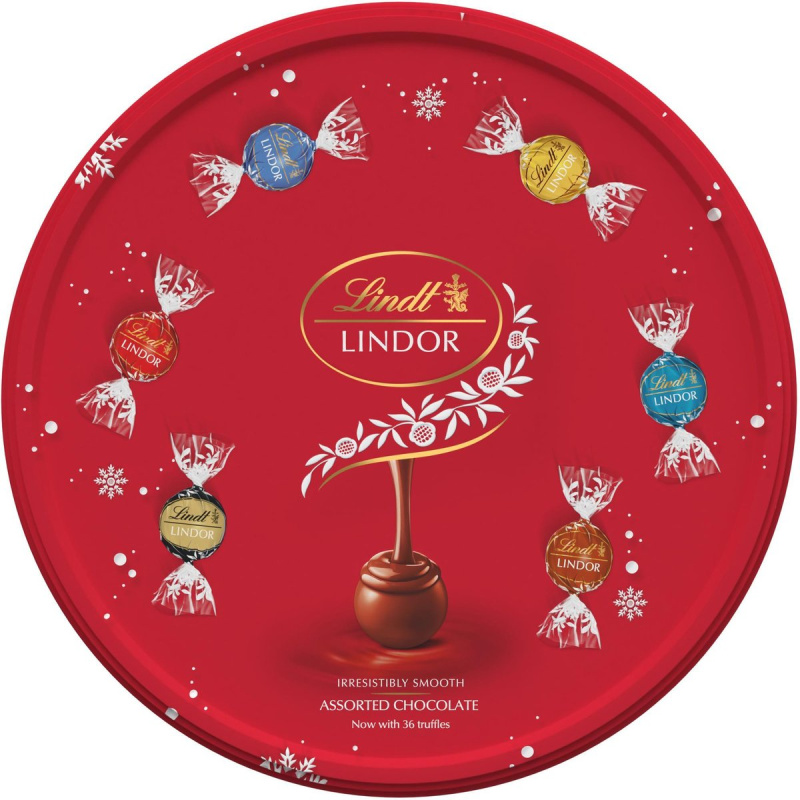 Lindt LINDOR Mix pralinek v plechové dóze