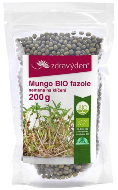 Mungo fazole na klíčení váha 200g