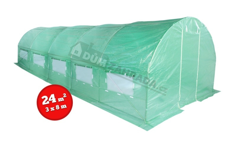 Zahradní fóliovník 3x8m VespaGarden - zelený