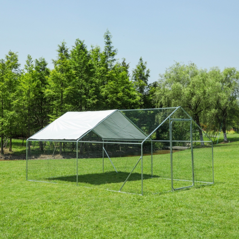 VESPAGARDEN - výběh pro drůbež / klec pro slepice, 4x3x2 m / 12 m2