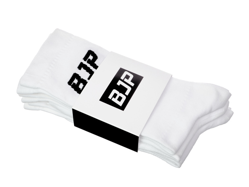 BJP Vysoké Sportovní Ponožky s logem BJP, 3 páry Velikost: L/XL