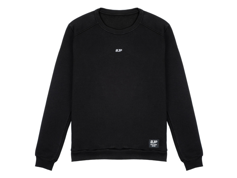 Mikina BJP Crewneck Basic, black Velikost: 3XL