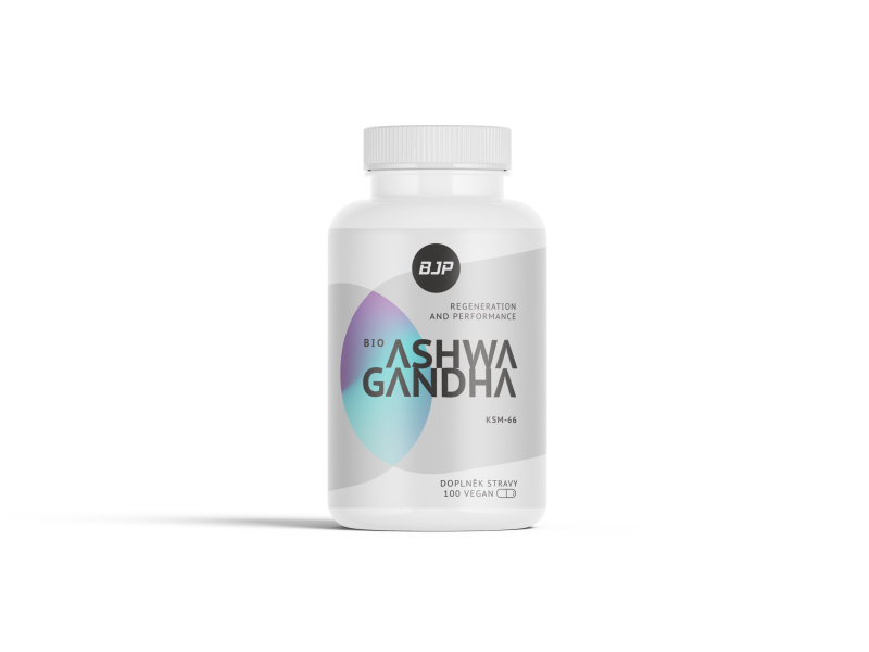 BJP Ashwagandha BIO KSM-66, 500 mg, 100 kapslí