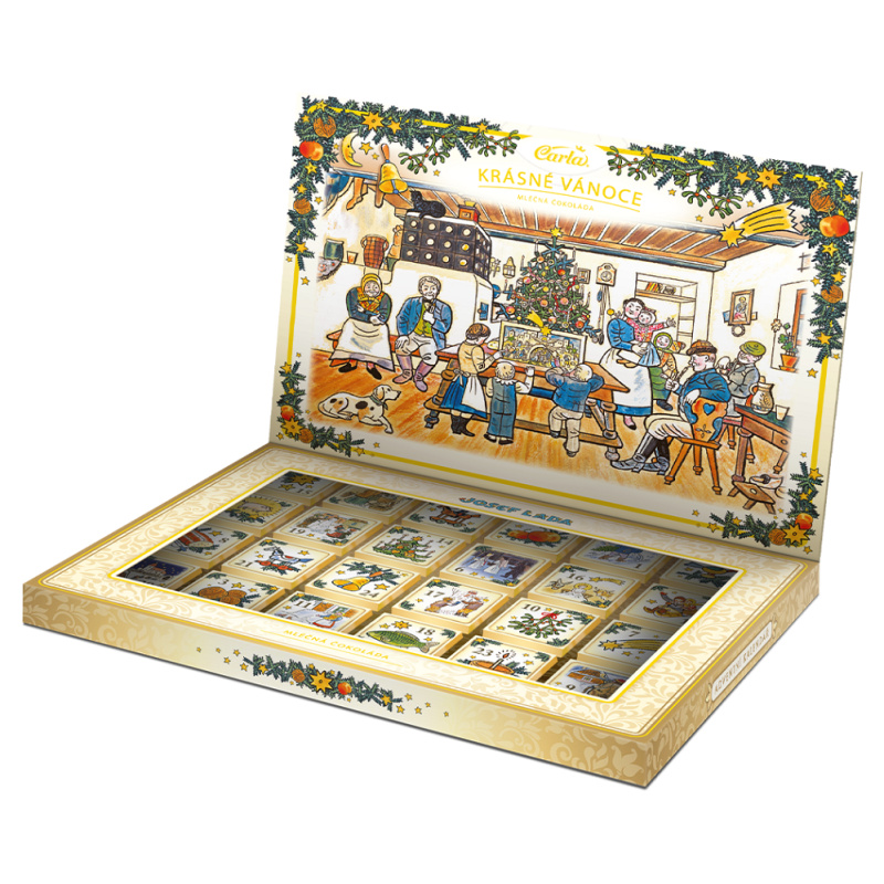 CARLA Adventní kalendář motiv J. Lada neapolitánky 120 g