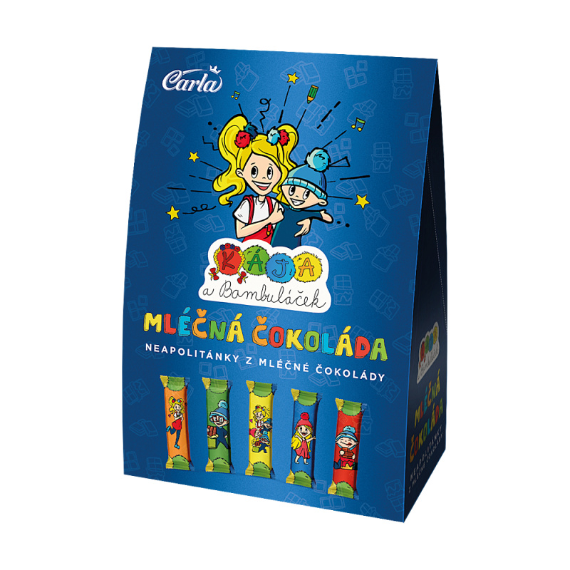 CARLA Kája a Bambuláček mléčné čokoládky 25 kusů