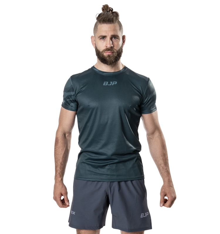 Sportovní dres s krátkými rukávy BJP x ATEX, olivový Velikost: XXL