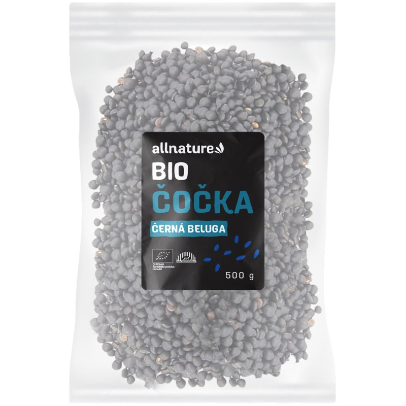 Allnature BIO Čočka černá beluga