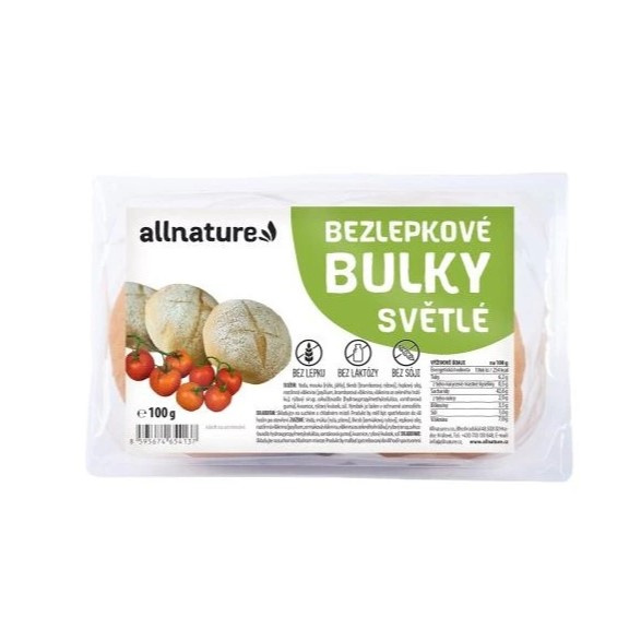 Allnature Bezlepkové bulky světlé 100g