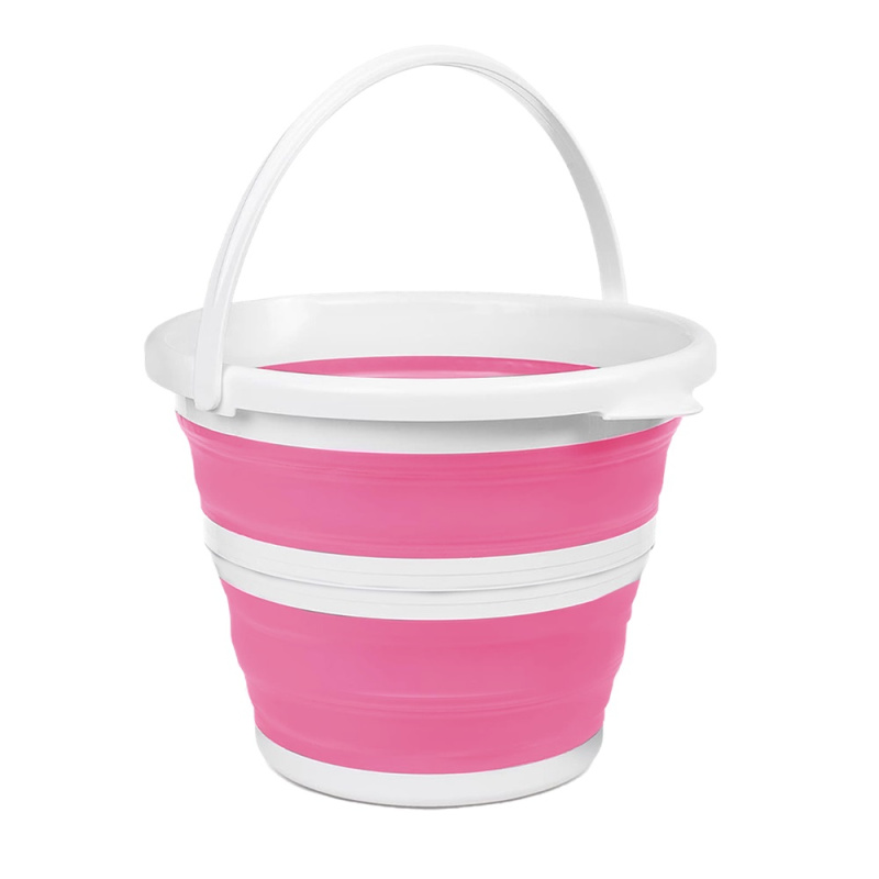 Allnature Skládací kbelík 1 ks růžový